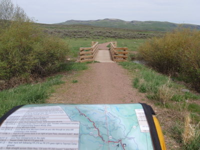 Bridge over a tributary creek.